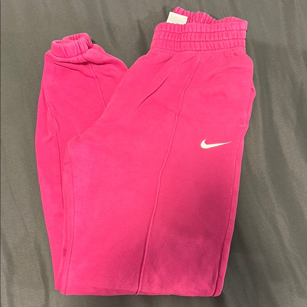 Nike Pink Sweatpants Tapered Joggers